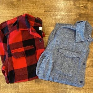 Set of Boys Flannel Shirts